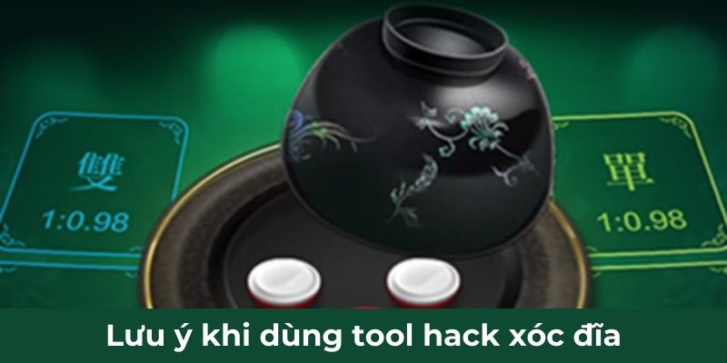Lưu ý khi dùng tool hack xóc đĩa